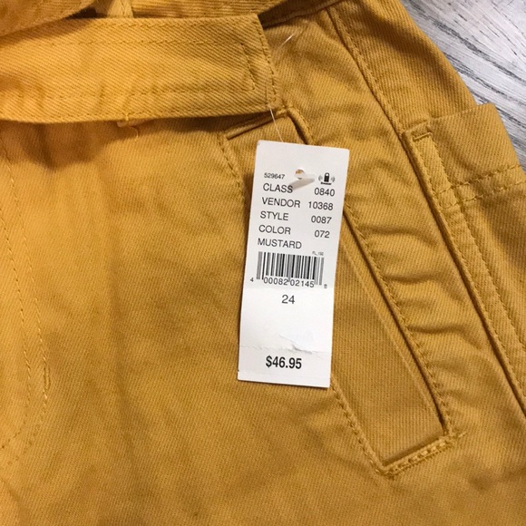 PacSun Skirts Mustard Yellow Denim Skirt Poshmark